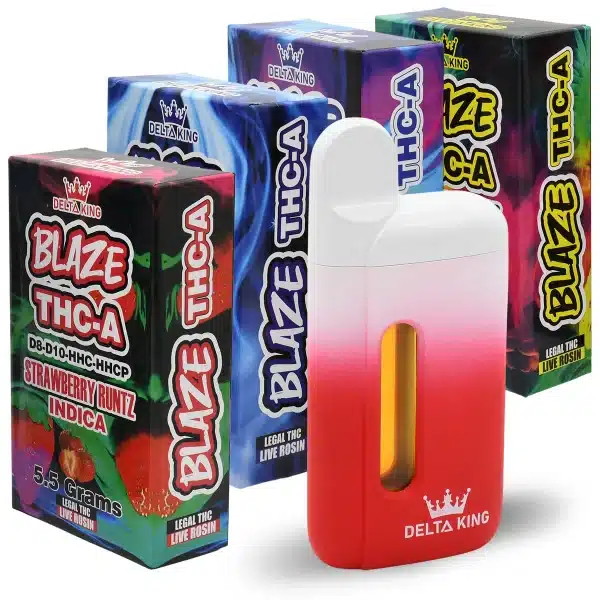 Delta King Blaze OG Kush BLAZE THCA 5.5gm Disposable Vape